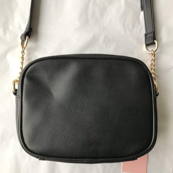 Juicy Couture Heritage Crossbody Licorice Embroidered Logo BLACK - Picture 5 of 6